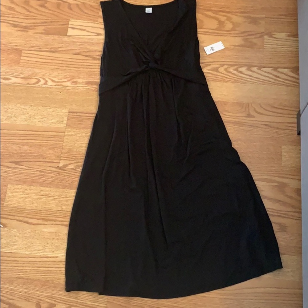 Black Maternity Sleeveless Dress